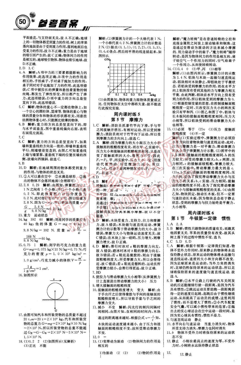 2016年轻巧夺冠周测月考直通中考八年级物理下册教科版 第2页