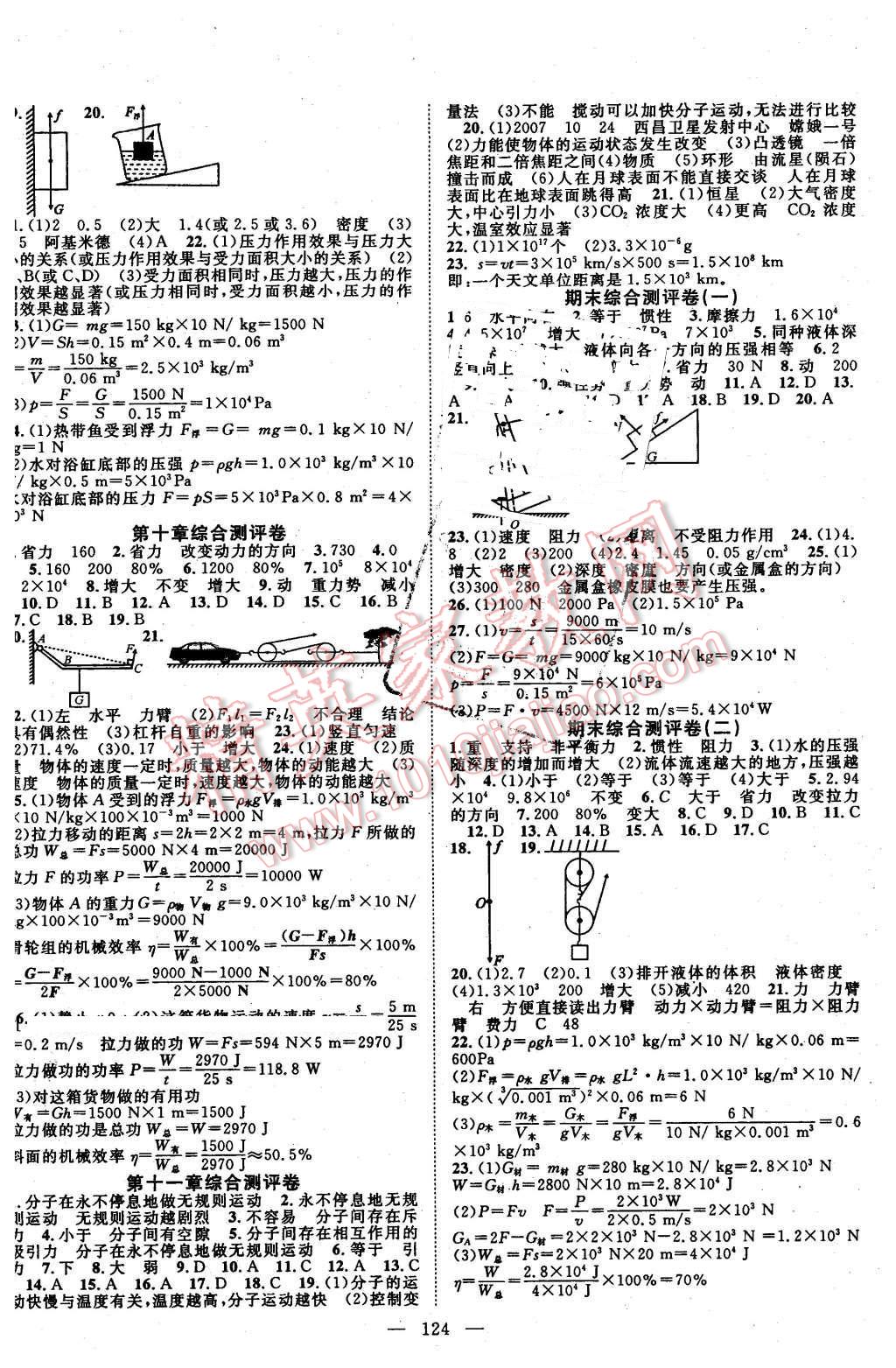 2016年名師學(xué)案八年級(jí)物理下冊(cè)滬科版 第8頁