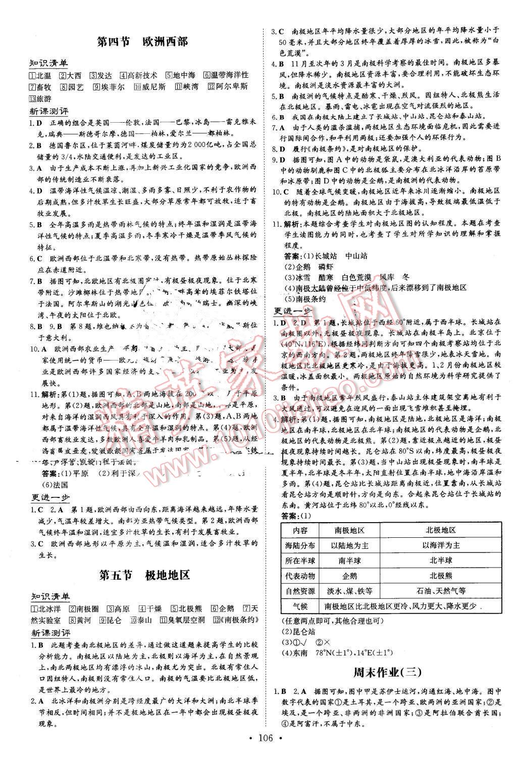 2016年A加練案課時(shí)作業(yè)本七年級(jí)地理下冊(cè)商務(wù)星球版 第6頁(yè)