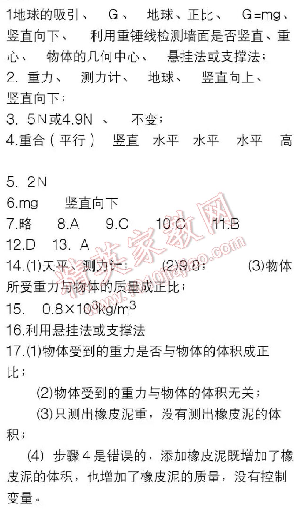 2015年新編學(xué)習(xí)之友八年級物理下冊人教版 第3頁