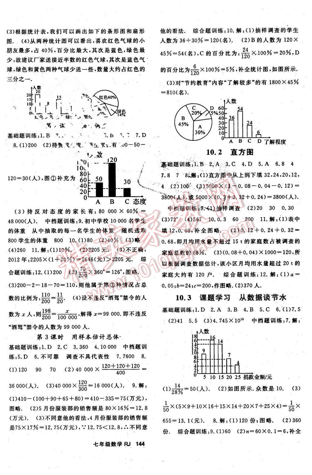 2016年名师大课堂七年级数学下册人教版 第12页