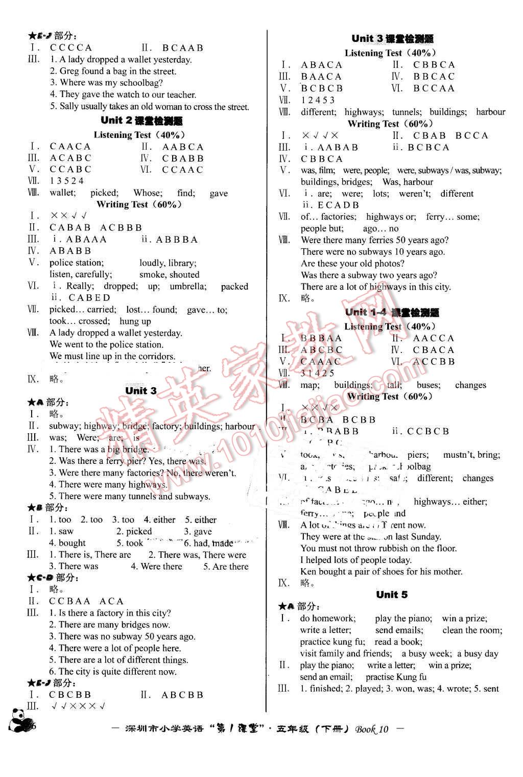 2016年深圳市小學(xué)英語第1課堂五年級下冊滬教版 第2頁