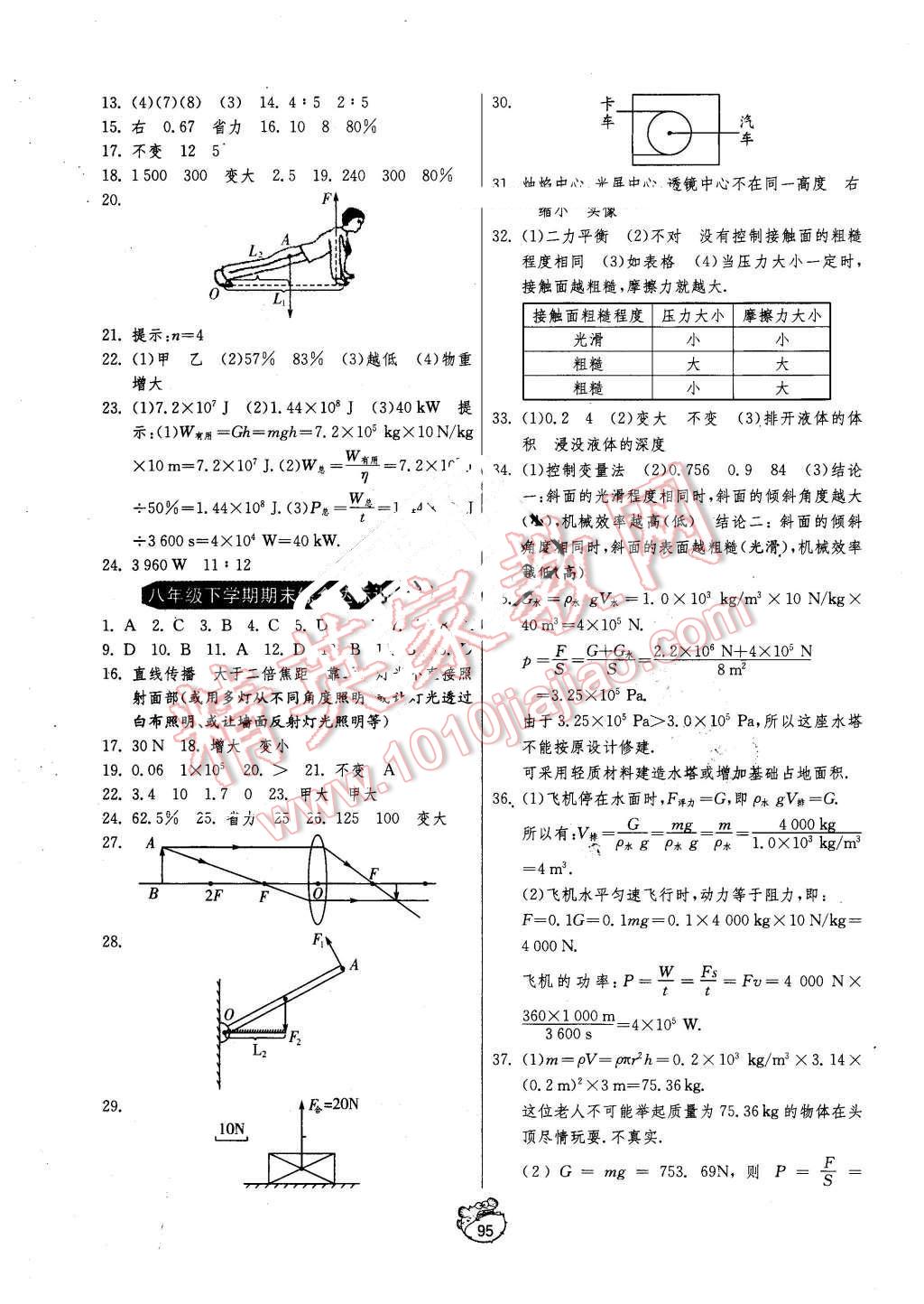 2016年單元雙測(cè)全程提優(yōu)測(cè)評(píng)卷八年級(jí)物理下冊(cè)北師大版 第7頁(yè)