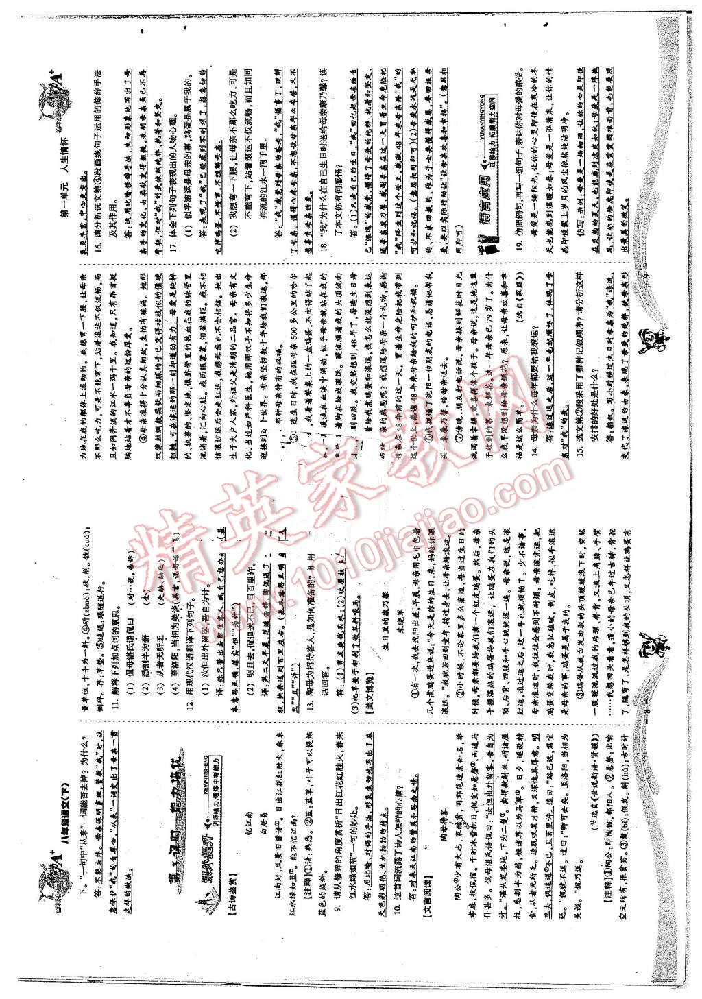 2016年蓉城課堂給力A加八年級語文下冊 第5頁