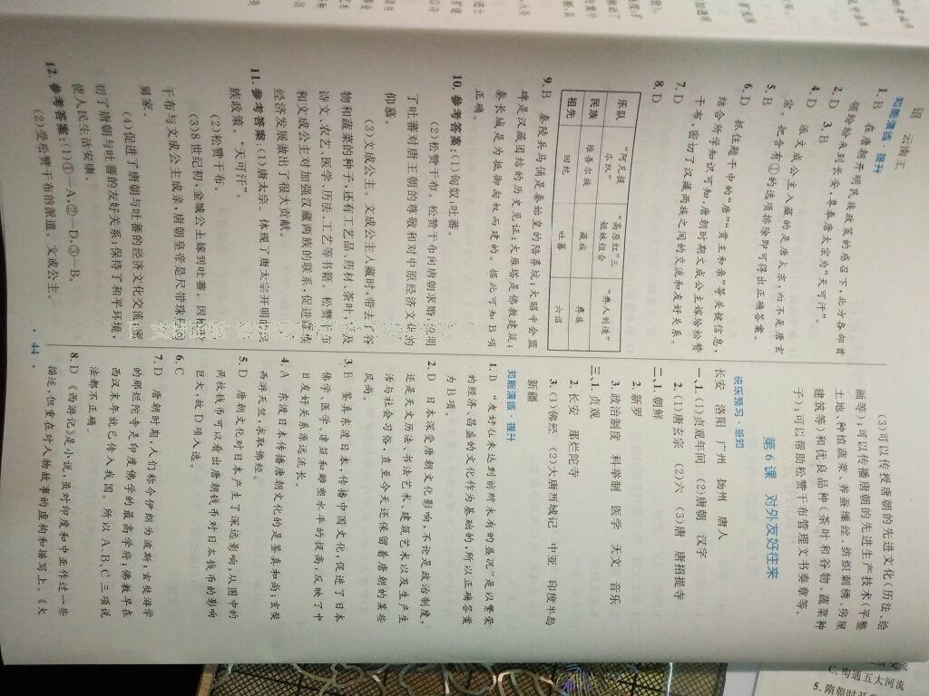 2016年初中同步測(cè)控優(yōu)化設(shè)計(jì)七年級(jí)中國(guó)歷史下冊(cè)人教版X 第28頁(yè)