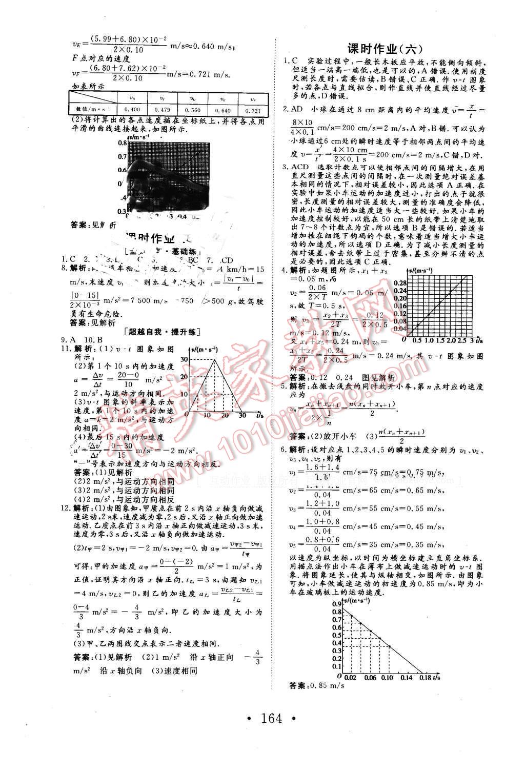 2015年高中新課標(biāo)學(xué)業(yè)質(zhì)量模塊測(cè)評(píng)物理必修1人教版 第16頁(yè)