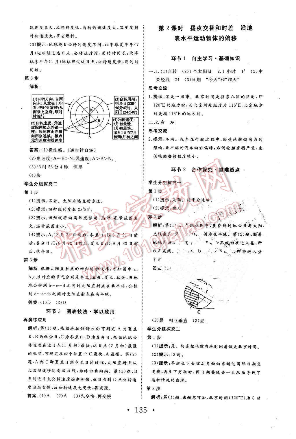 2015年高中新課標(biāo)學(xué)業(yè)質(zhì)量模塊測(cè)評(píng)地理必修1人教版 第3頁