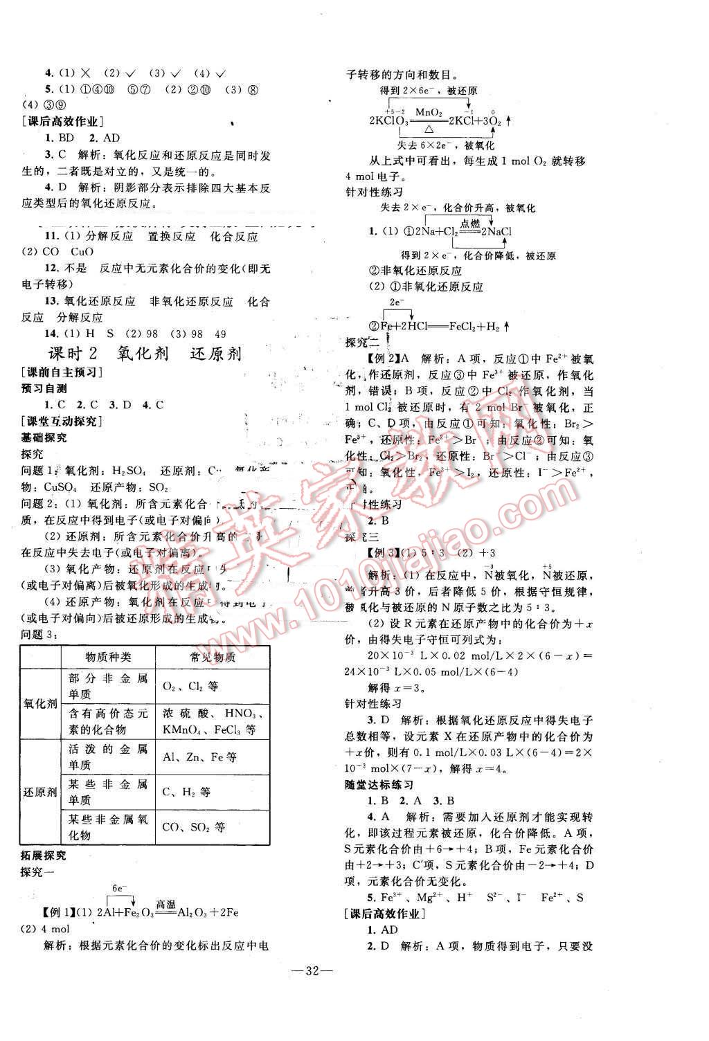 2015年优化学案化学必修1人教版 第12页