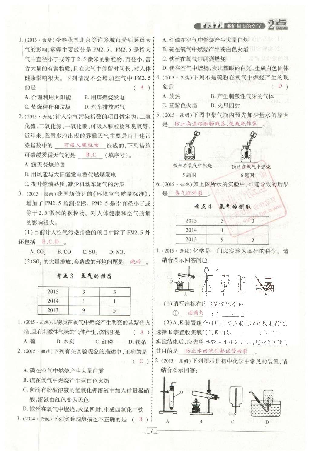 2016年2點(diǎn)備考案化學(xué) 第1-6單元第61頁(yè)