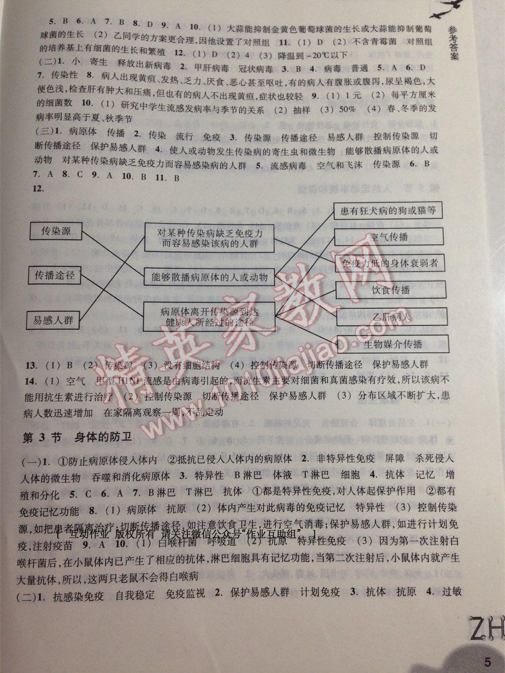 2015年作業(yè)本九年級科學下冊浙教版浙江教育出版社 第21頁