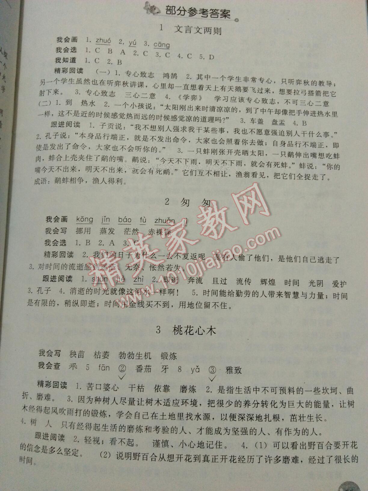 2016年同步练习册六年级语文下册人教版人民教育出版社 第12页