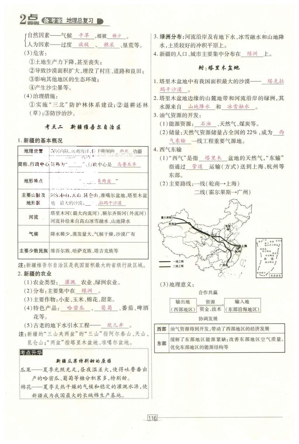 2016年2點備考案地理 中國地理第173頁