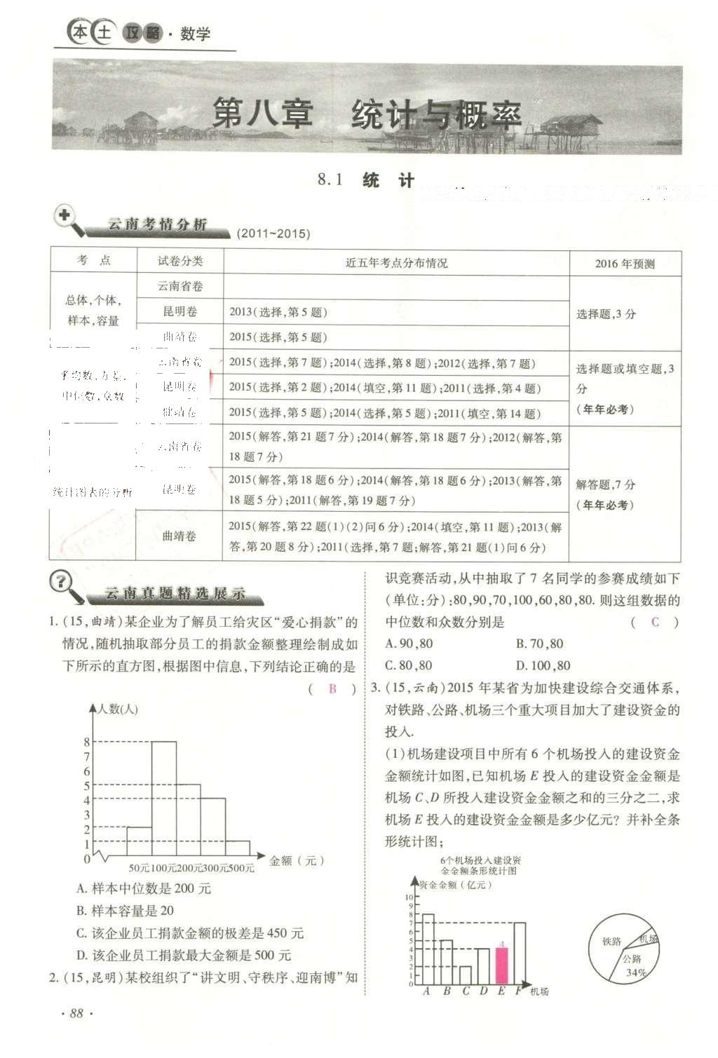 2016年云南中考本土攻略精準(zhǔn)復(fù)習(xí)方案數(shù)學(xué) 精講本第5-8章第202頁(yè)