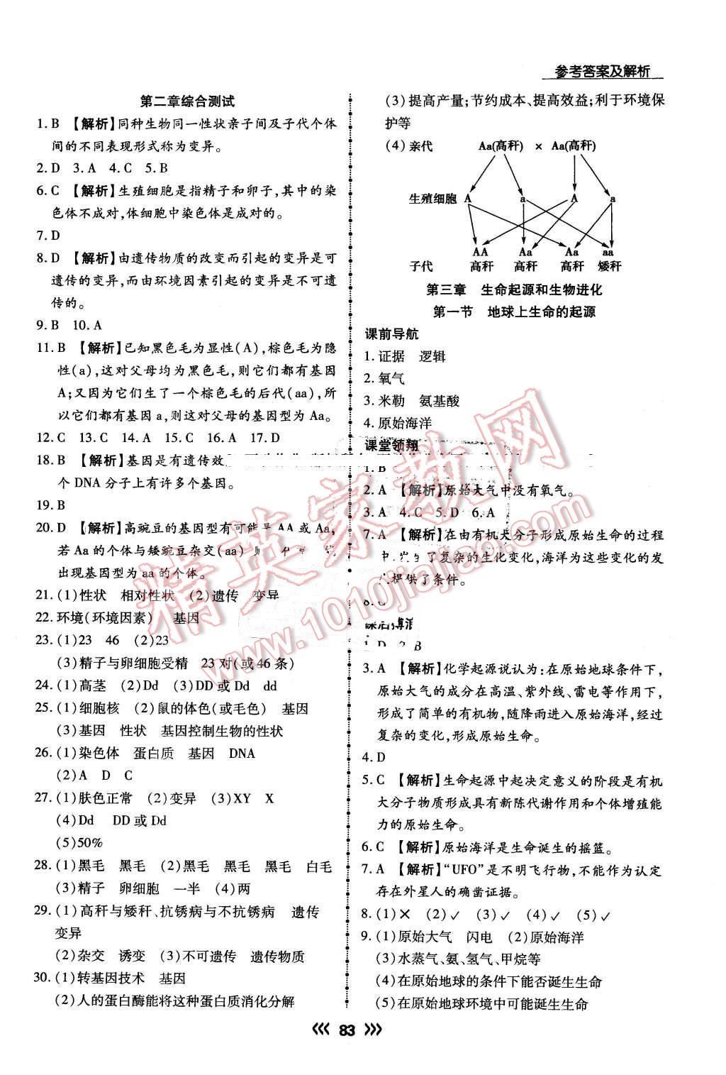 2016年學(xué)升同步練測(cè)八年級(jí)生物下冊(cè)人教版 第7頁(yè)