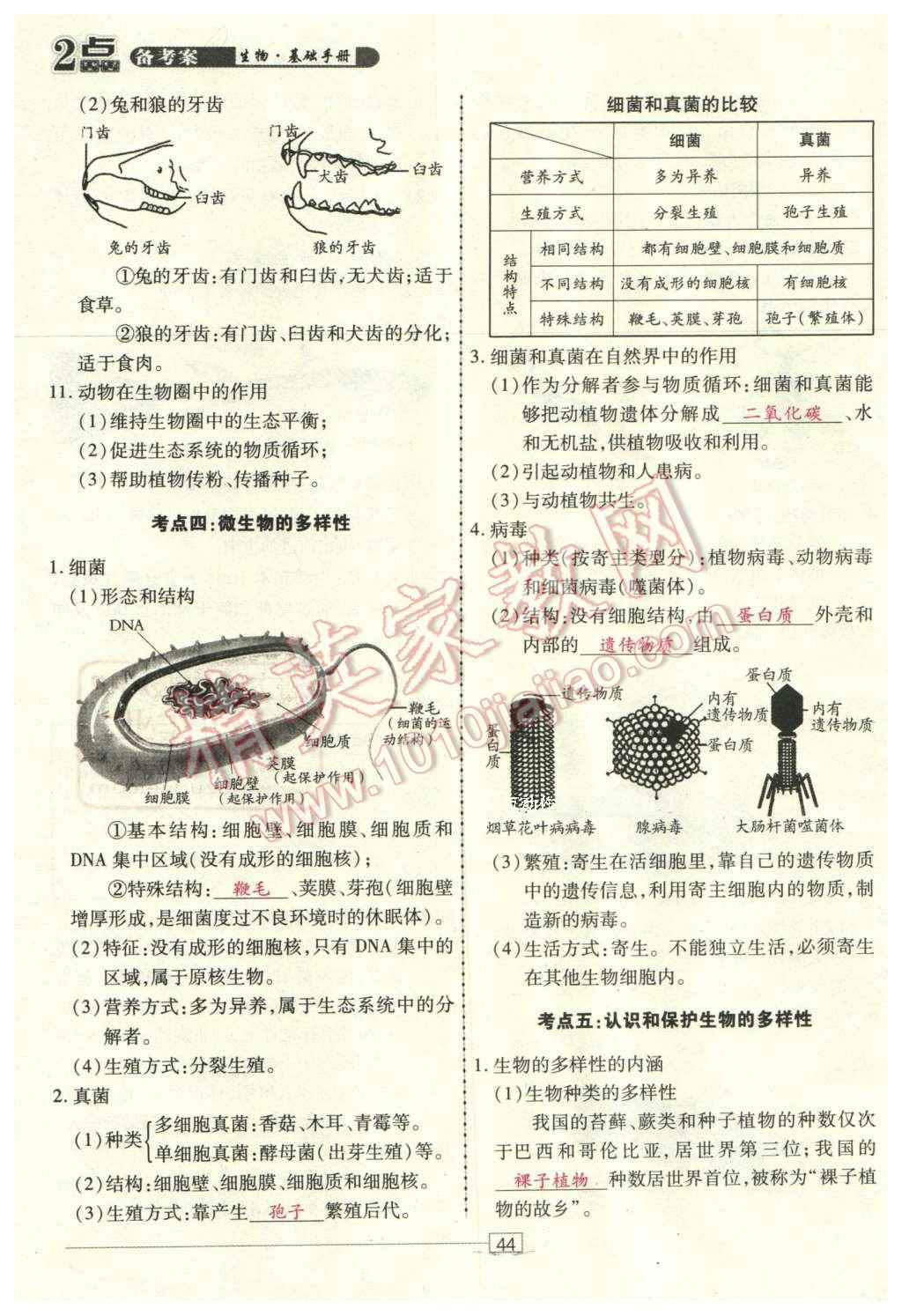 2016年2點備考案生物 第44頁