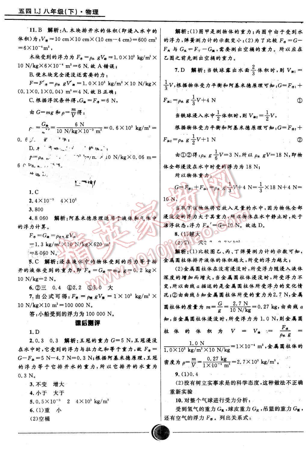 2016年奪冠百分百初中精講精練八年級物理下冊五四制魯科版 第14頁