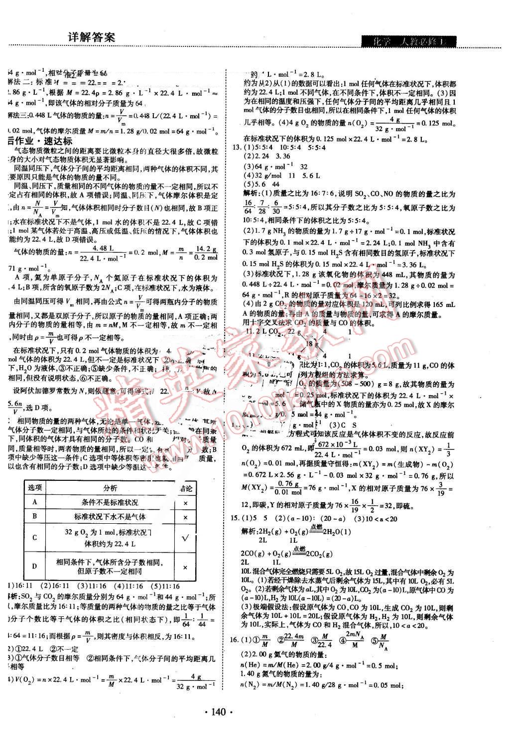 2015年试吧大考卷45分钟课时作业与单元测评卷化学必修1 第6页