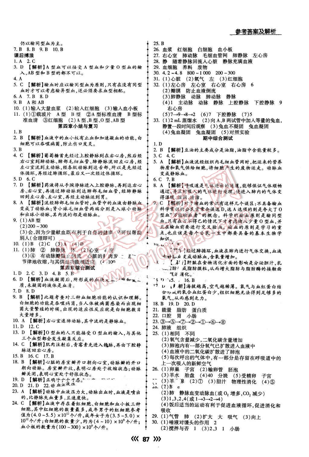 2016年學(xué)升同步練測七年級生物下冊人教版 第5頁