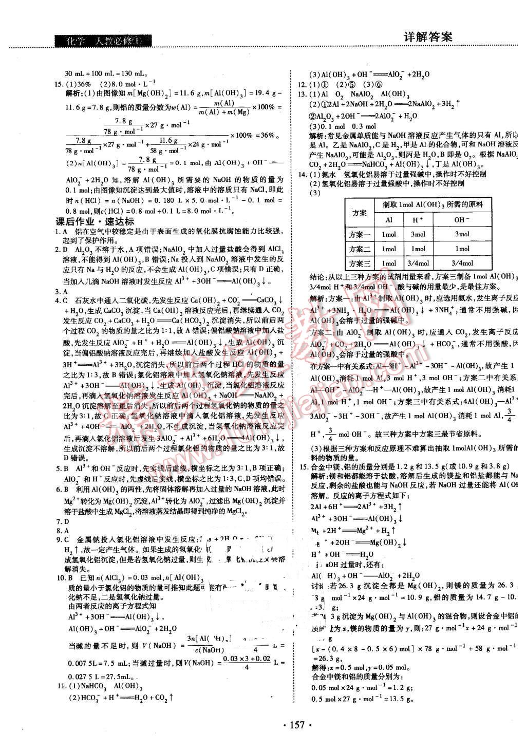 2015年試吧大考卷45分鐘課時作業(yè)與單元測評卷化學必修1 第23頁