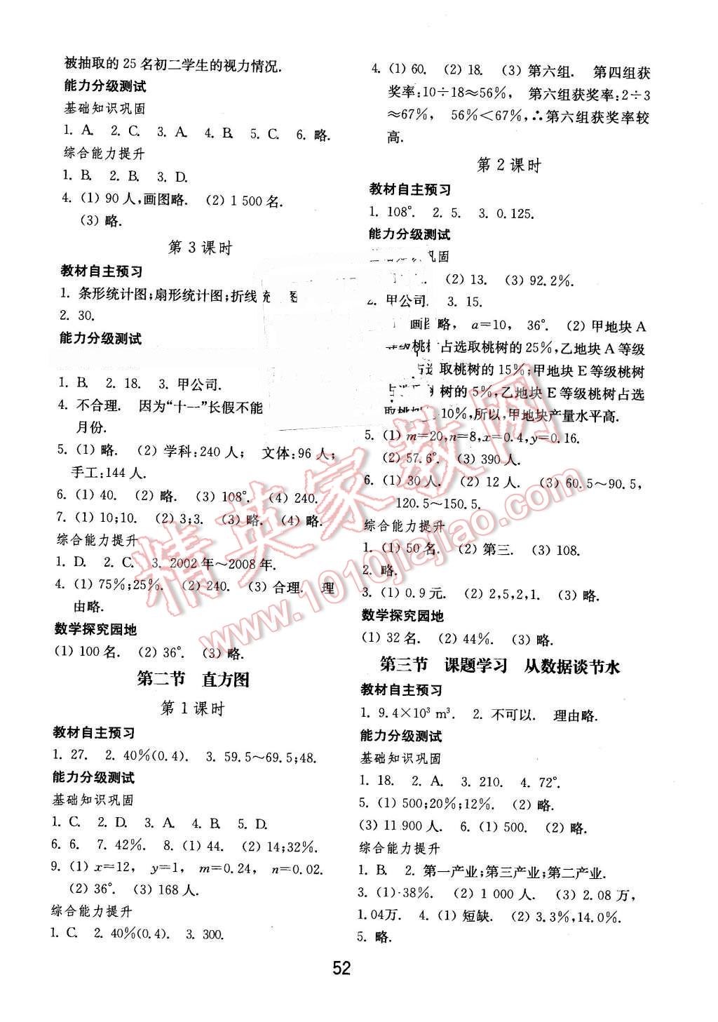 2016年初中基礎訓練七年級數學下冊人教版 第20頁