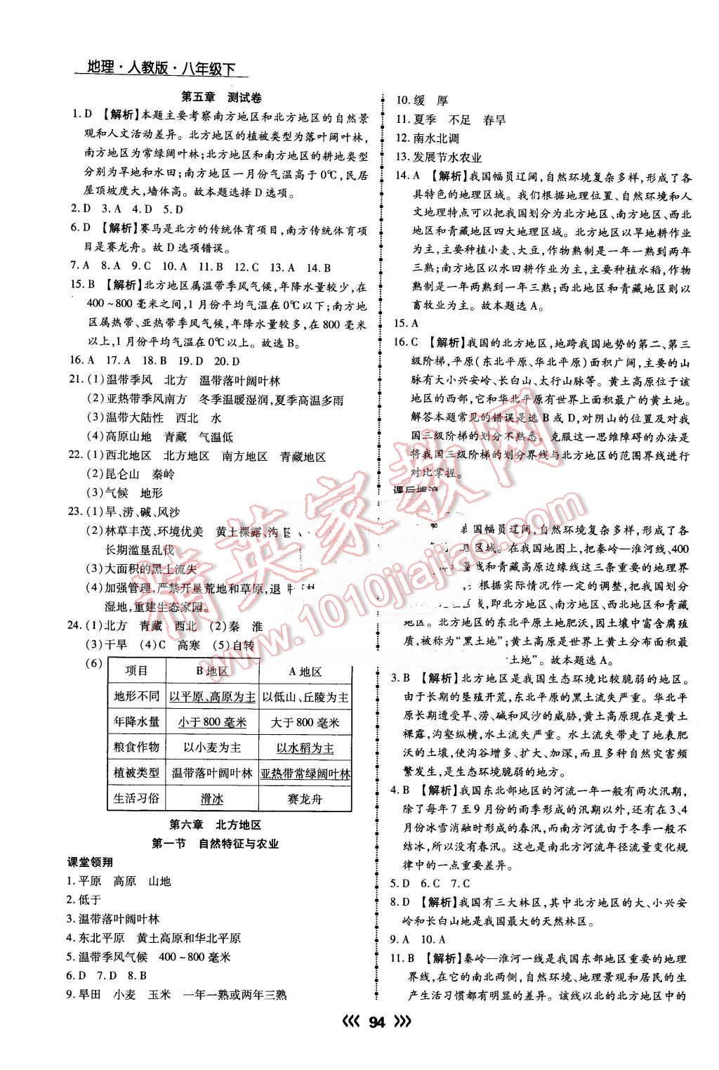 2016年学升同步练测八年级地理下册人教版 第2页