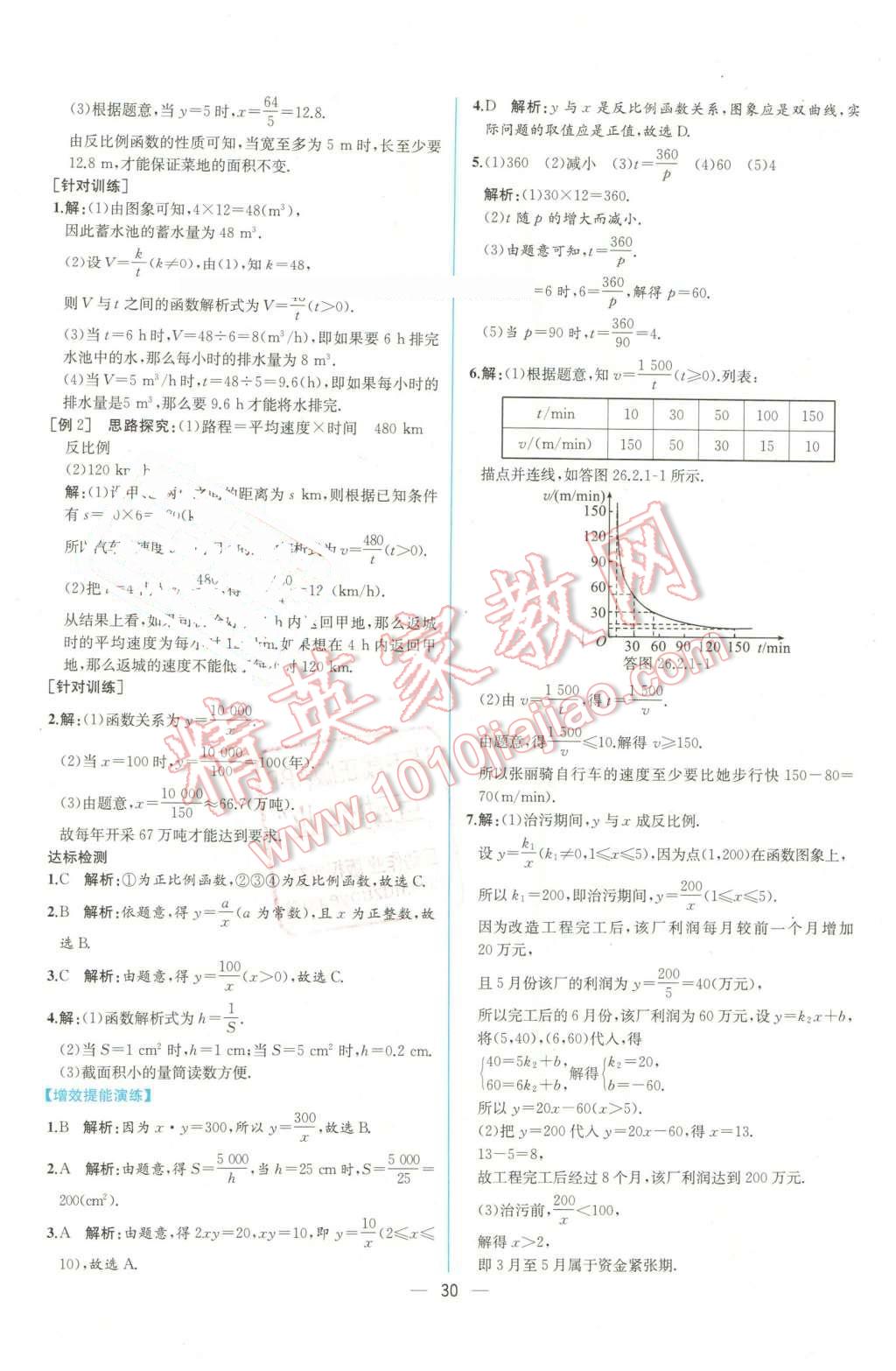 2016年同步导学案课时练九年级数学下册人教版 第6页