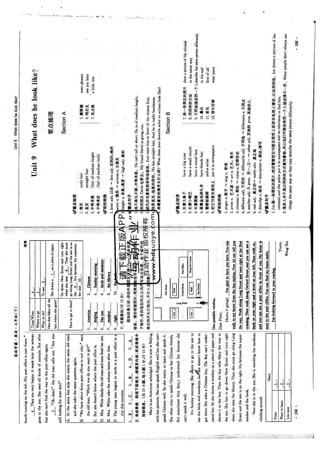 2016年蓉城學霸七年級英語下冊人教版 Unit 8 Is there a post office near here?第54頁