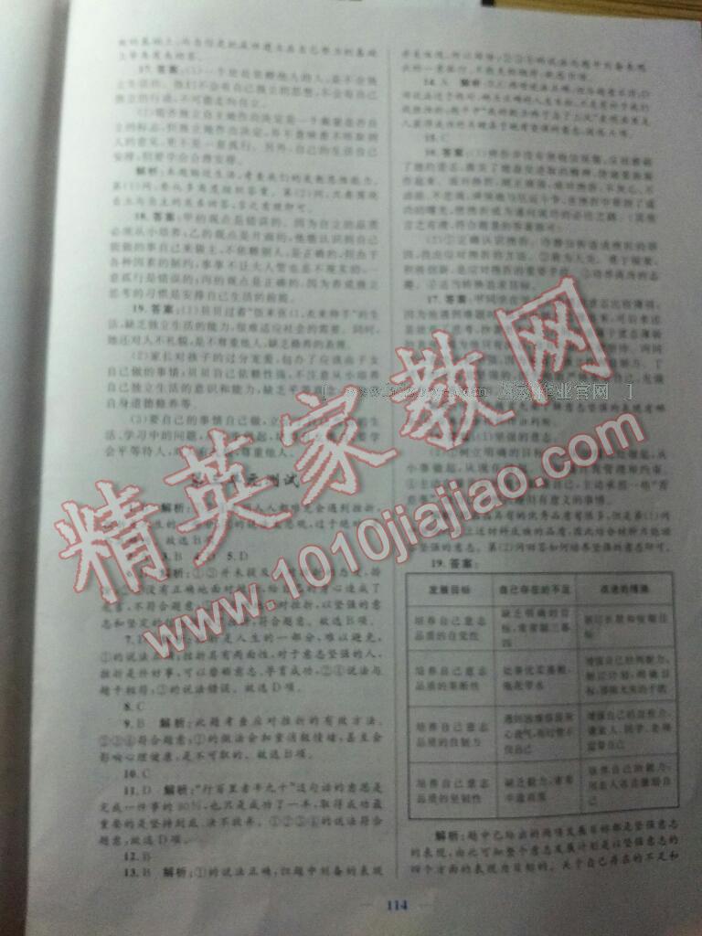 2015年初中課時(shí)學(xué)練測新優(yōu)化設(shè)計(jì)七年級思想品德下冊 第26頁