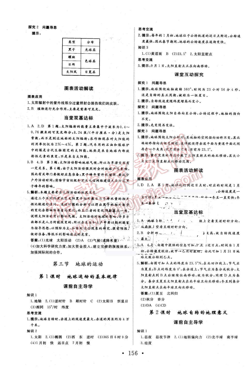 2015年課堂新坐標(biāo)高中同步導(dǎo)學(xué)案地理必修1湘教版 第2頁(yè)