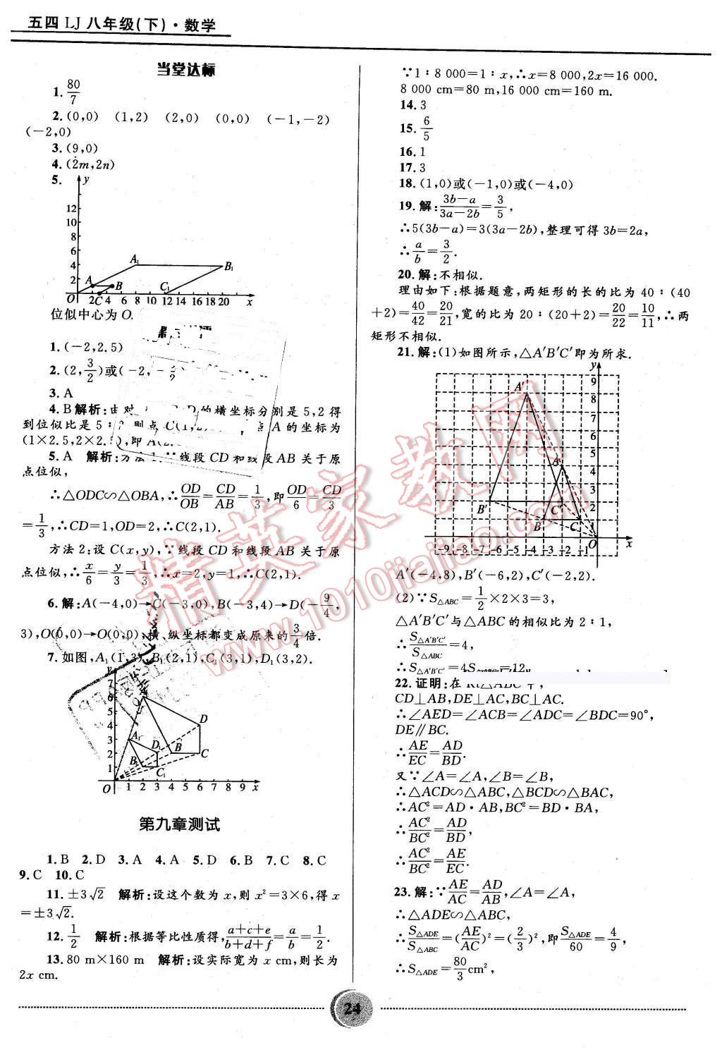 2016年夺冠百分百初中精讲精练八年级数学下册五四制鲁教版 第24页