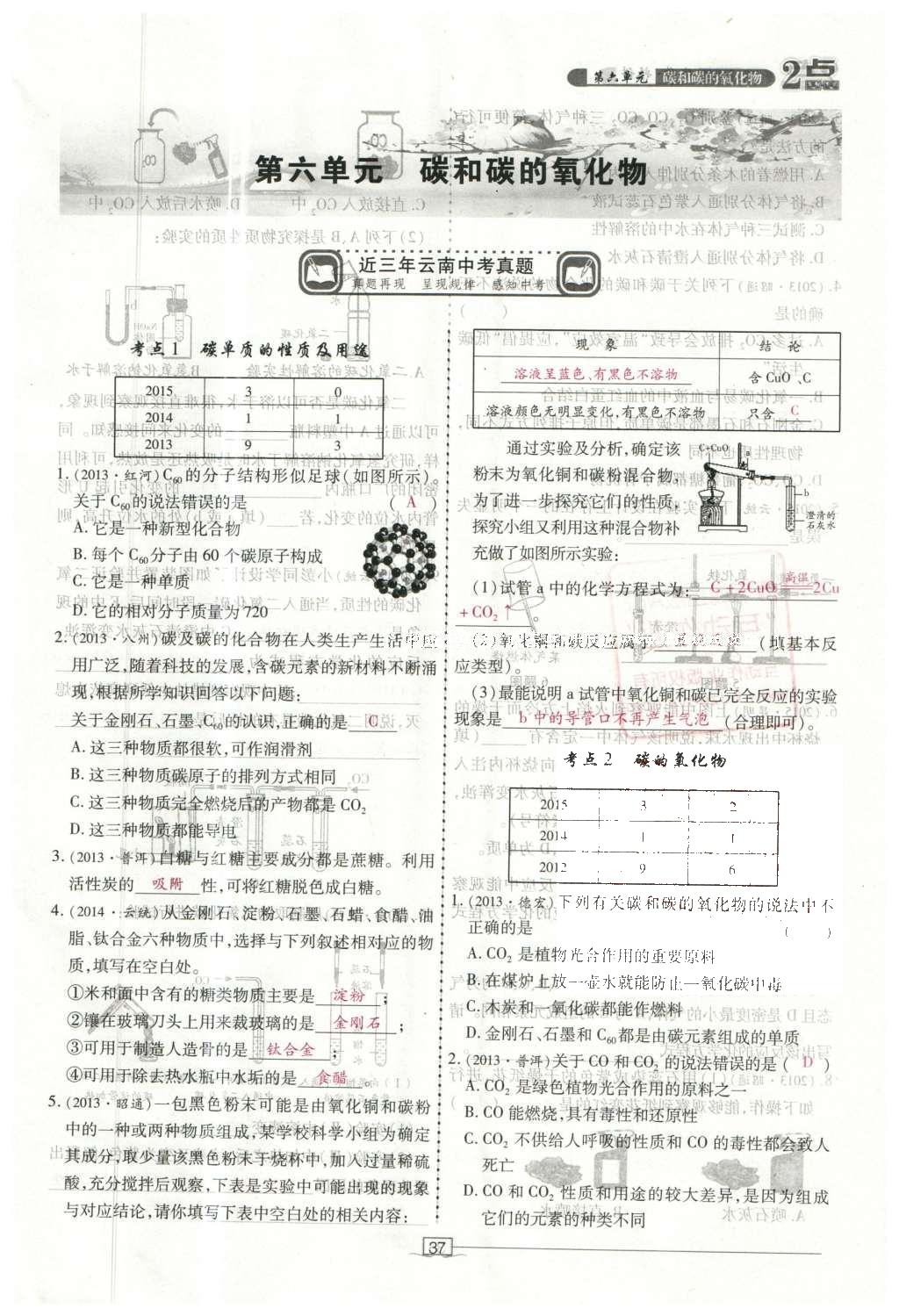 2016年2點備考案化學 第1-6單元第91頁