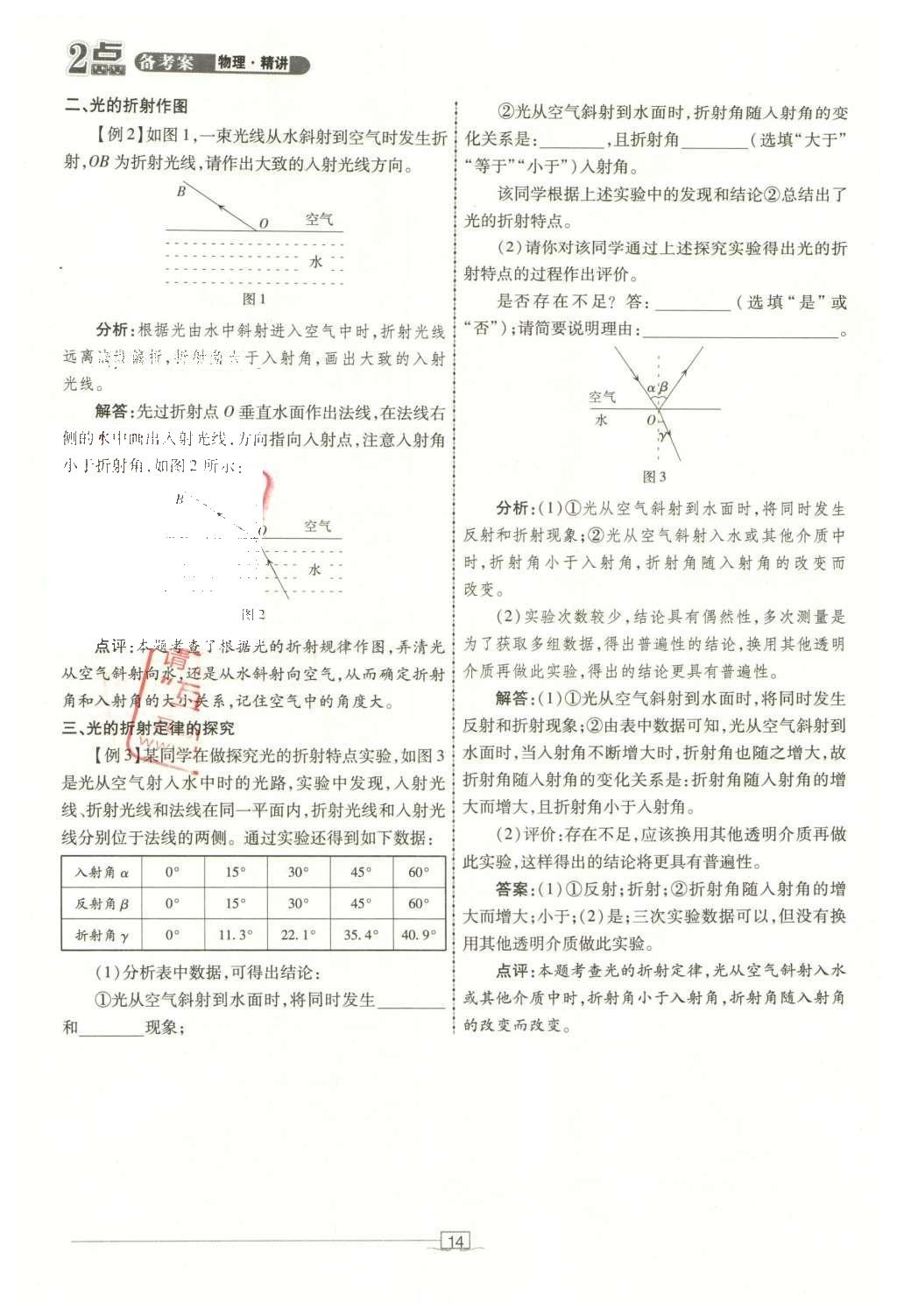 2016年2點(diǎn)備考案物理 第二章 光現(xiàn)象第92頁(yè)