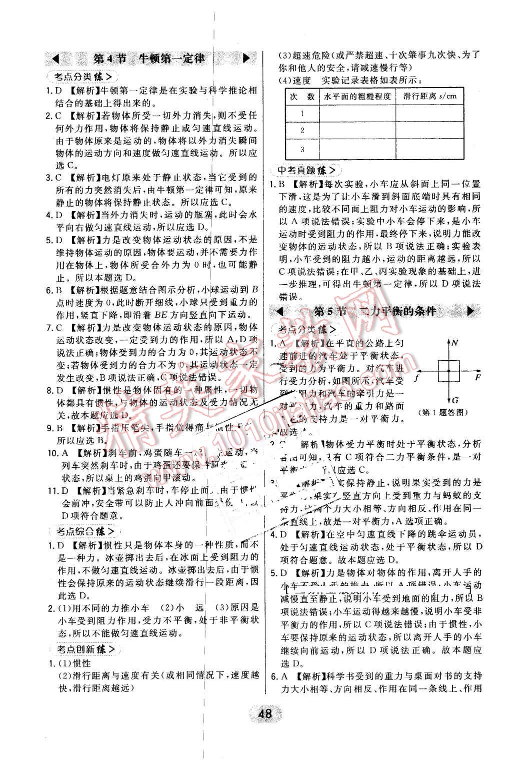 2016年北大綠卡七年級(jí)科學(xué)下冊(cè)浙教版 第24頁(yè)