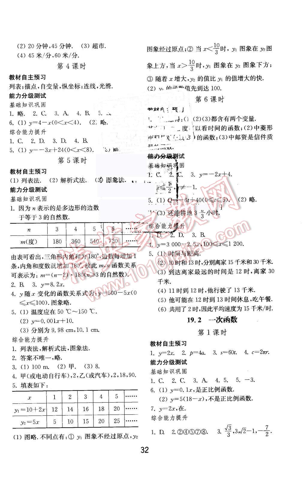 2016年初中基礎訓練八年級數(shù)學下冊人教版 第8頁