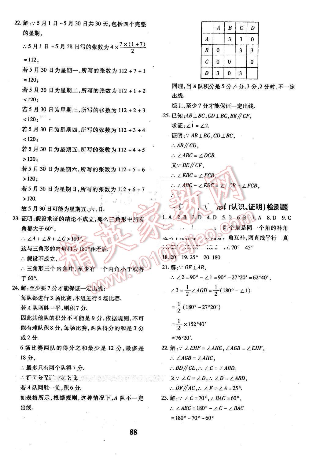 2016年黄冈360度定制密卷七年级数学下册苏科版 第8页