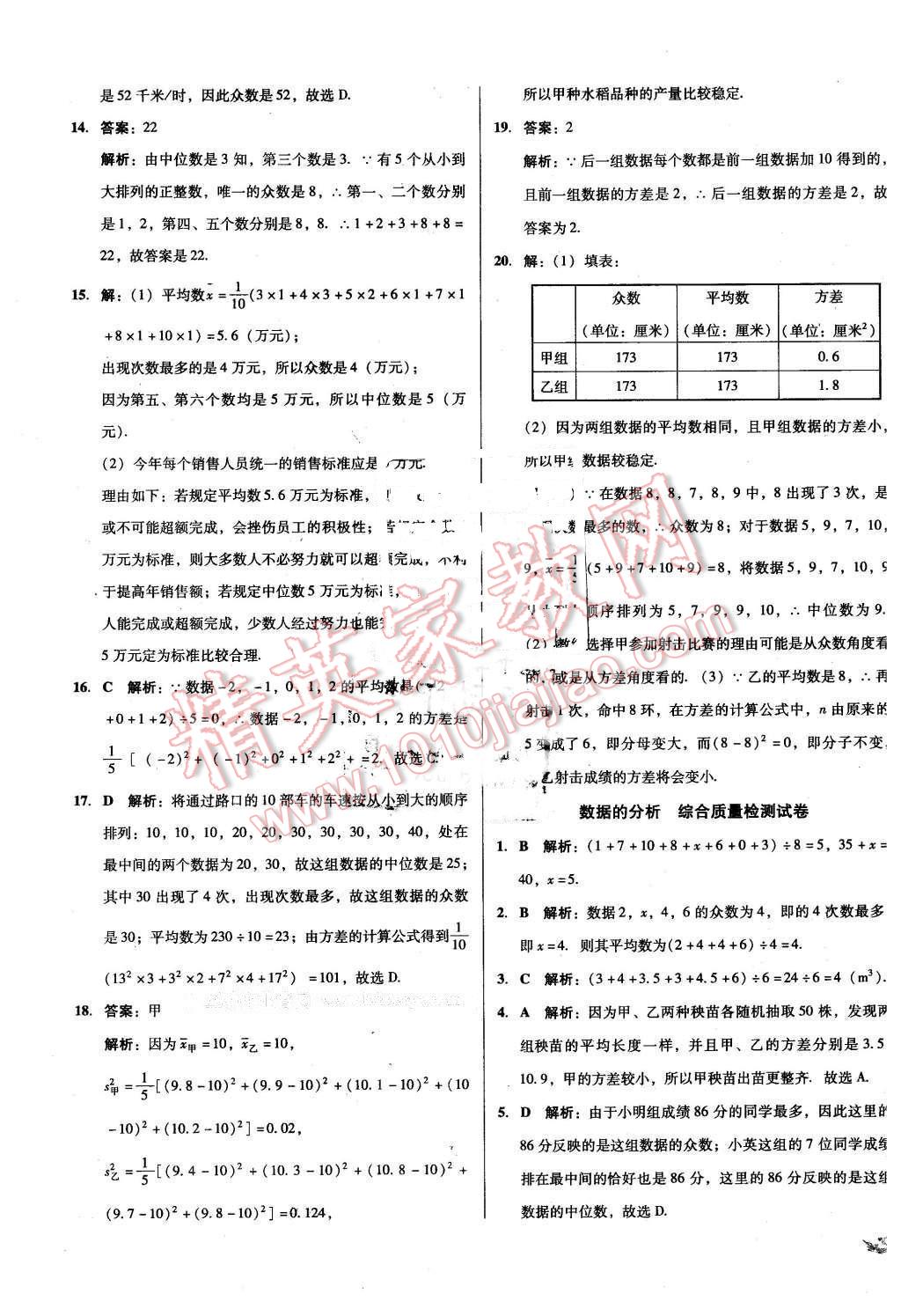 2016年单元加期末复习与测试八年级数学下册人教版 第15页