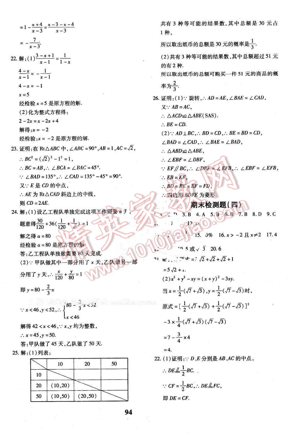 2016年黃岡360度定制密卷八年級數(shù)學(xué)下冊蘇科版 第14頁