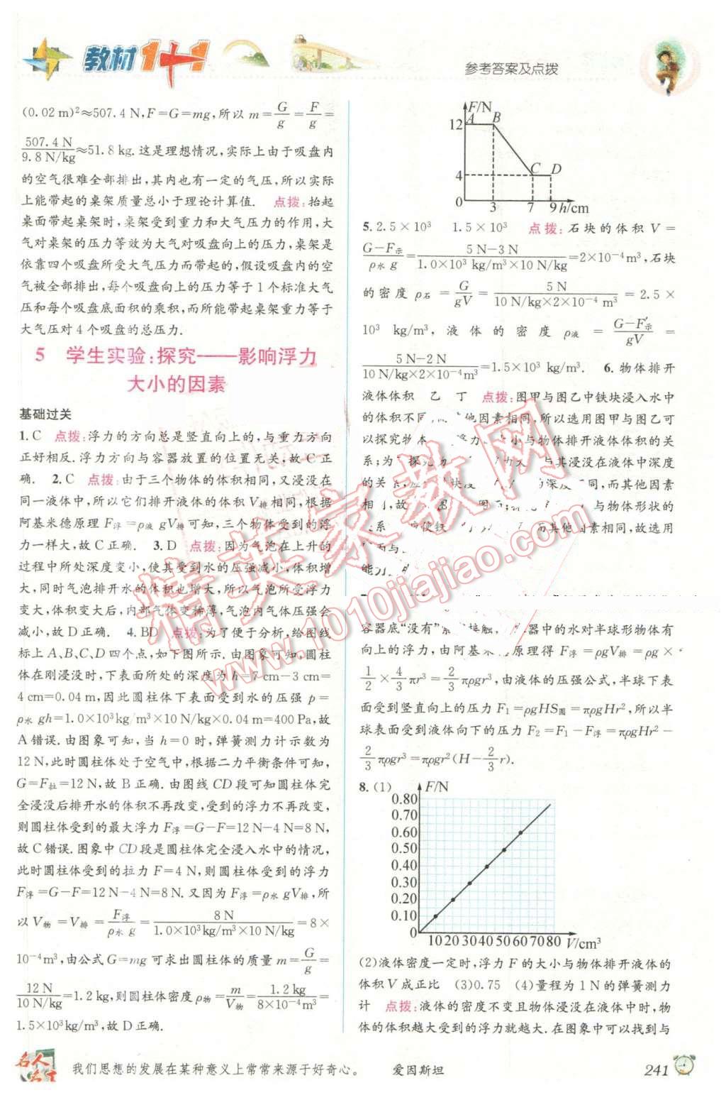 2016年教材1加1八年級物理下冊北師大版 第11頁