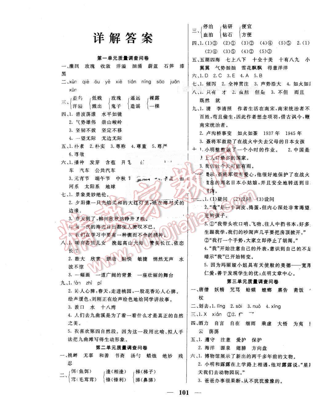 2016年金钥匙组合训练六年级语文下册苏教版 第1页