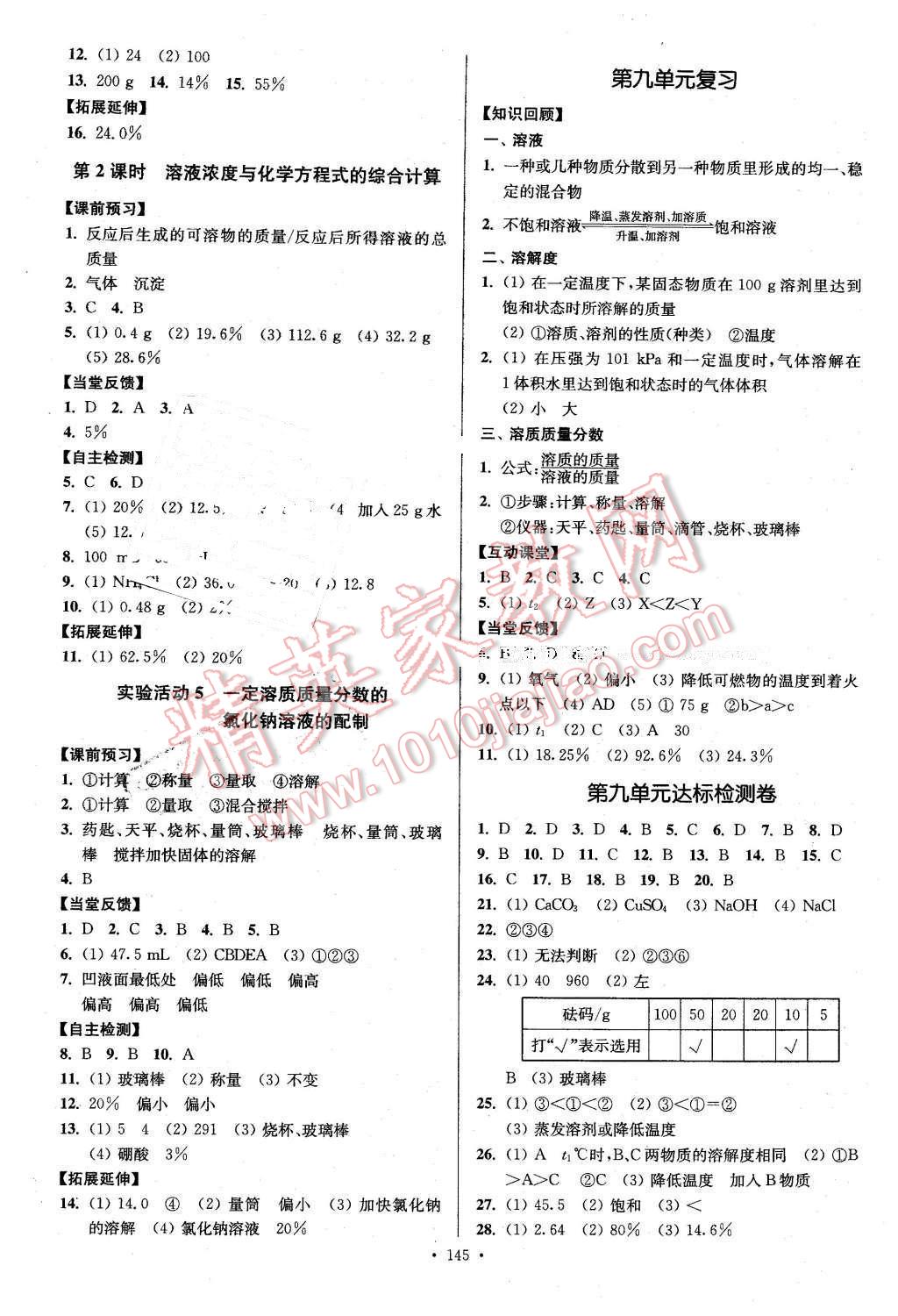 2016年南通小題課時(shí)作業(yè)本九年級(jí)化學(xué)下冊(cè)人教版 第5頁(yè)