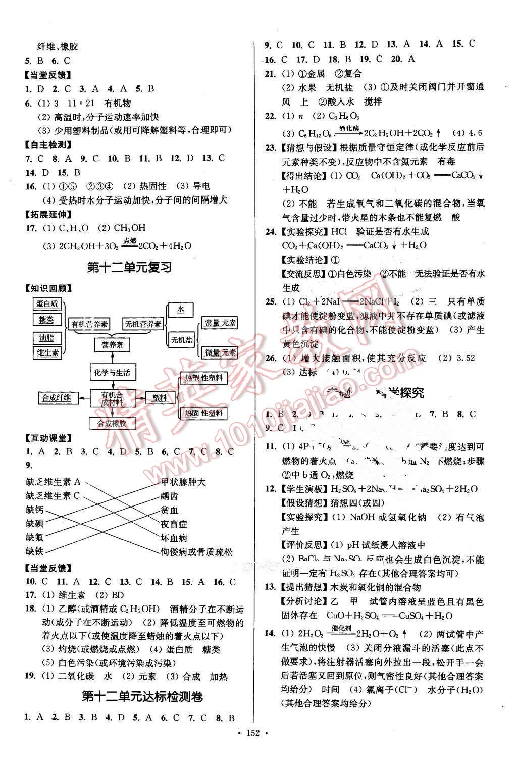 2016年南通小題課時(shí)作業(yè)本九年級(jí)化學(xué)下冊(cè)人教版 第12頁