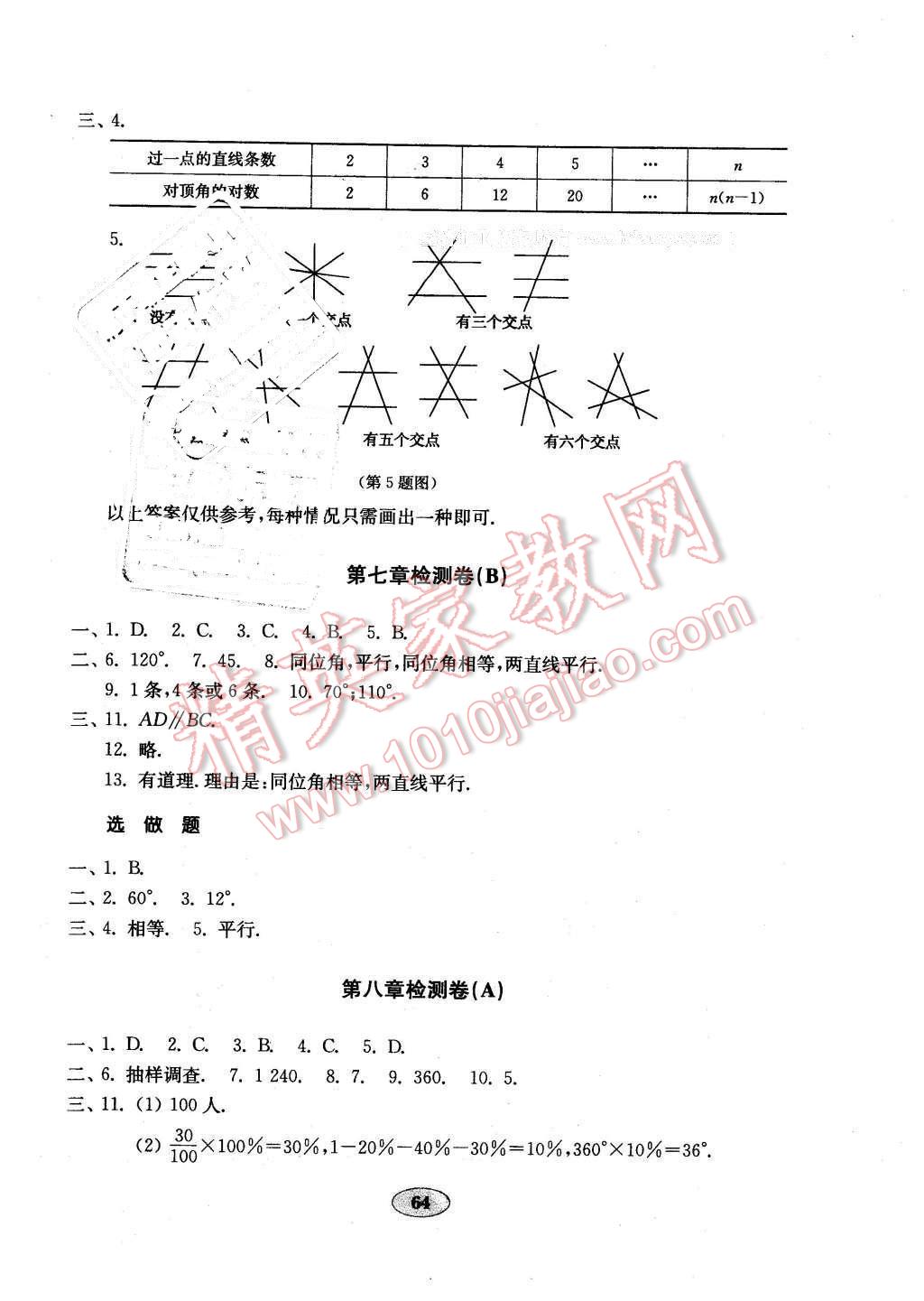 2016年金钥匙数学试卷六年级下册鲁教版五四制 第4页