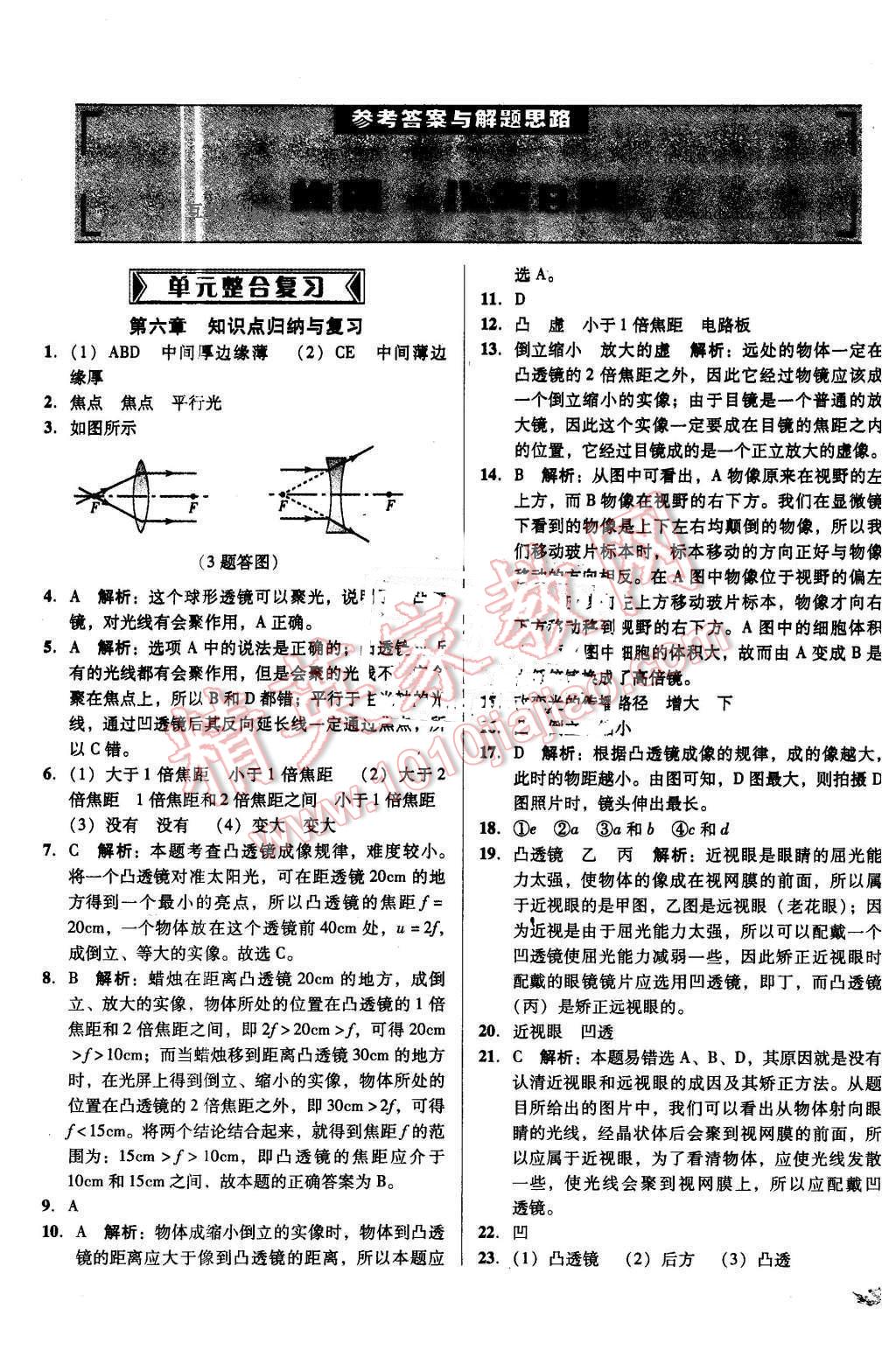 2016年单元加期末复习与测试八年级物理下册北师大版 第1页