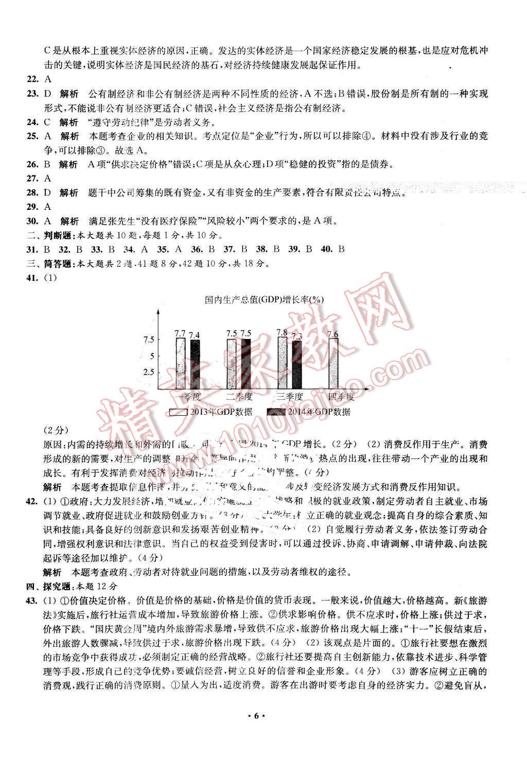 2016年鳳凰新學案高中思想政治必修1全國教育版B版 第6頁