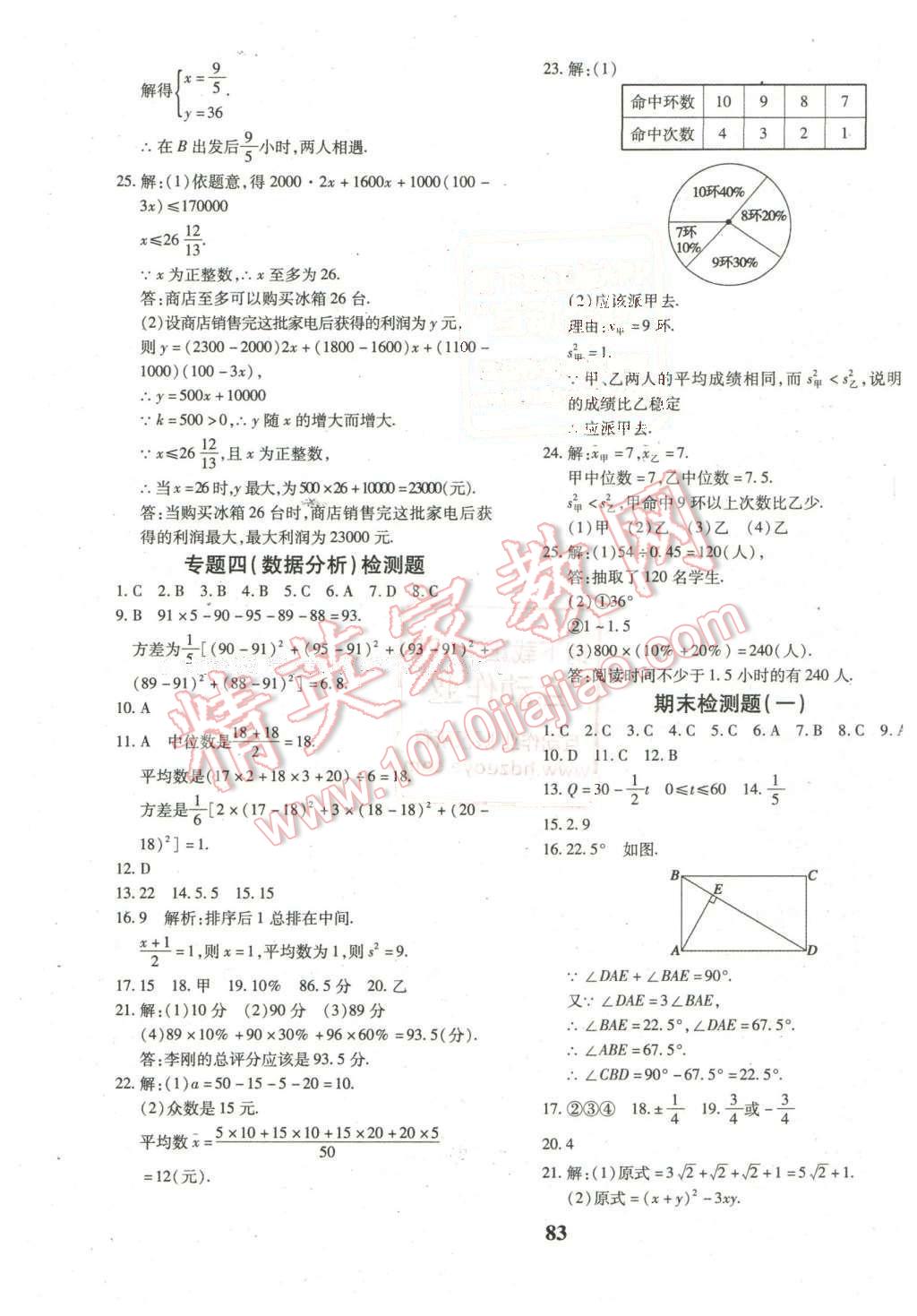 2016年黃岡360度定制密卷八年級(jí)數(shù)學(xué)下冊(cè)人教版 第11頁(yè)