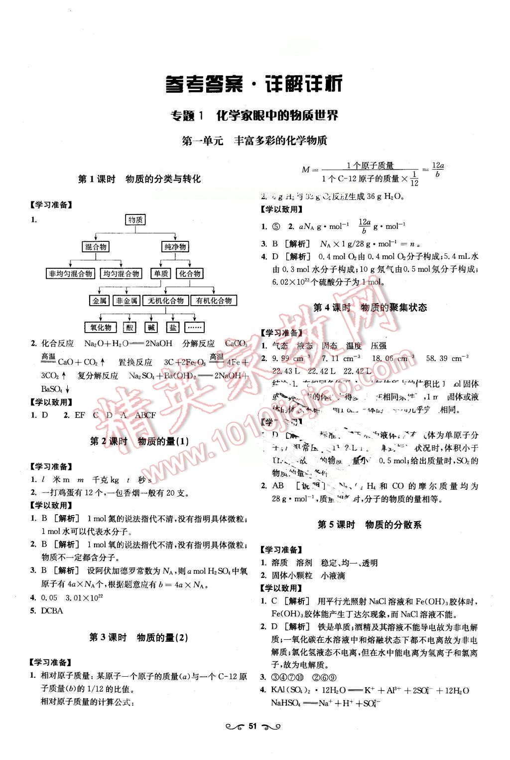 2016年鳳凰新學(xué)案高中化學(xué)必修1蘇教版B版 第1頁(yè)