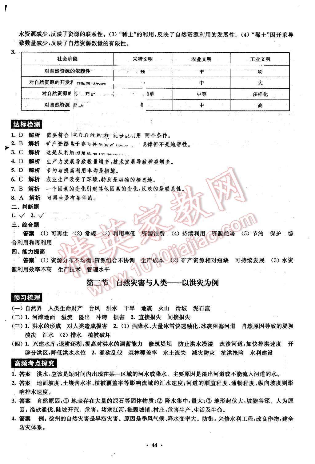 2016年鳳凰新學(xué)案高中地理必修1魯教版B版 第42頁(yè)