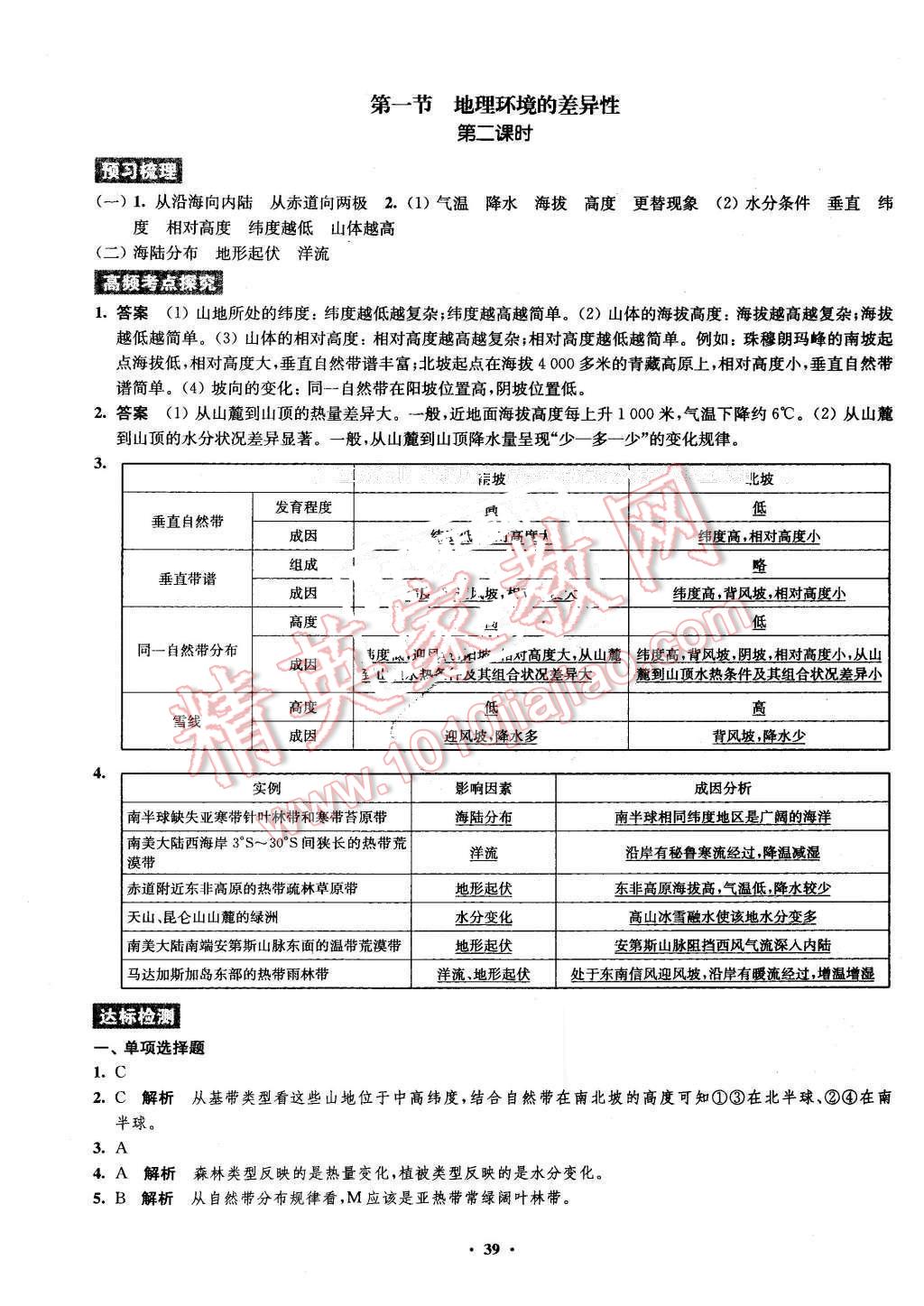 2016年鳳凰新學案高中地理必修1魯教版B版 第37頁