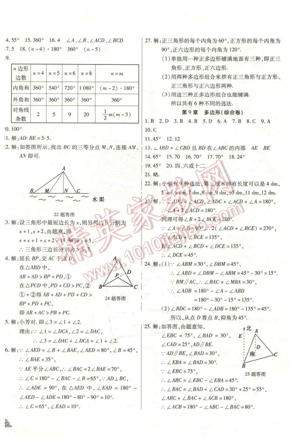 2015年千里馬單元測試卷七年級數(shù)學(xué)下冊華師大版 第8頁