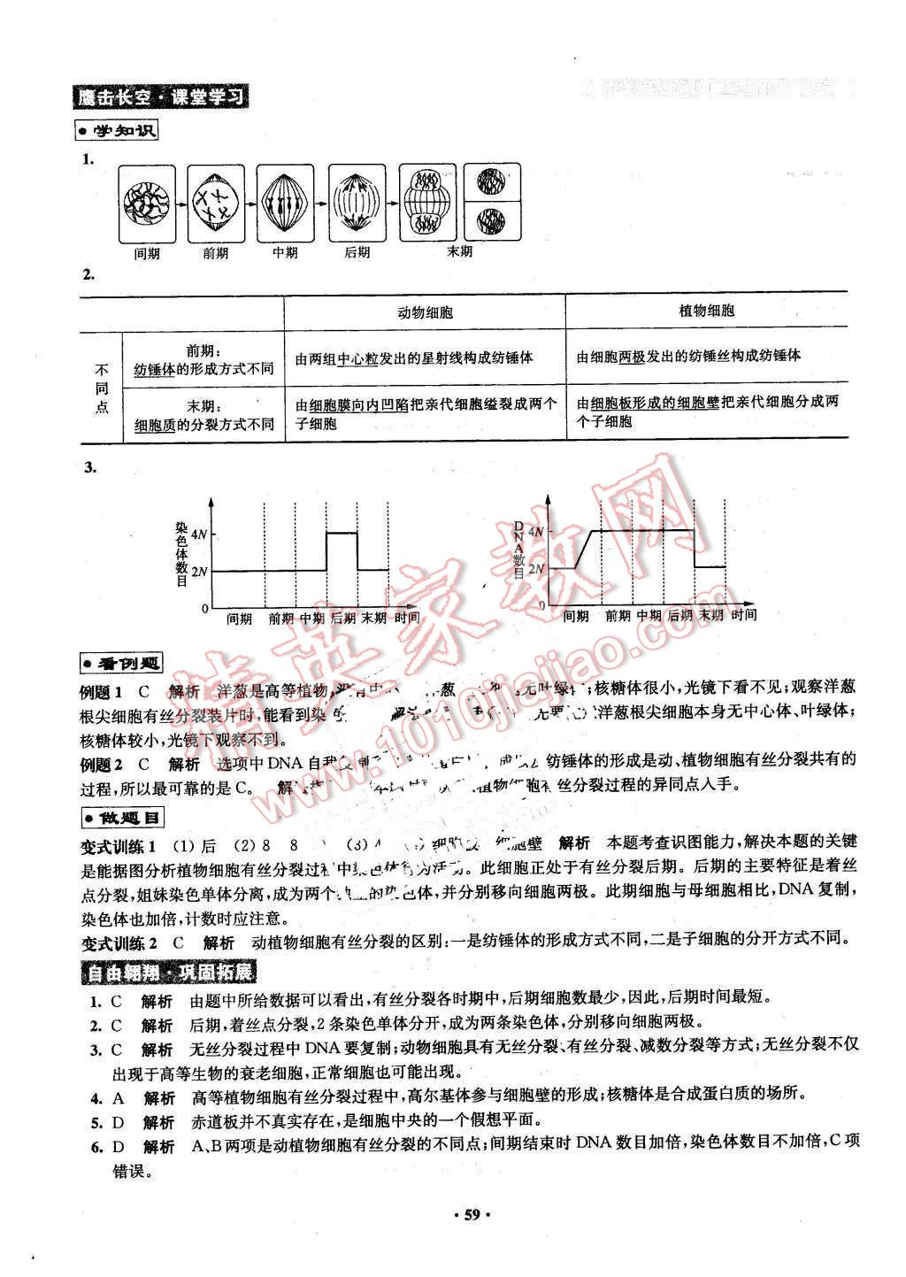 2016年鳳凰新學(xué)案高中生物必修1蘇教版B版 第59頁